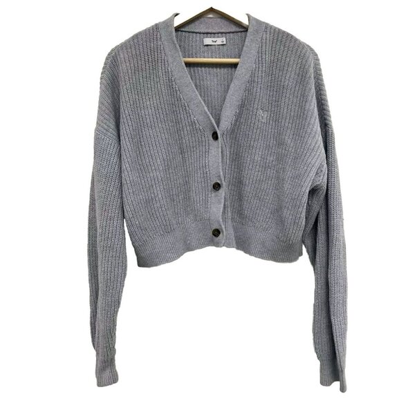 Tna Women's Gladstone Warm Cardigan Cotton Blend Long Sleeve Blue Size 1 A001482 - Picture 1 of 8